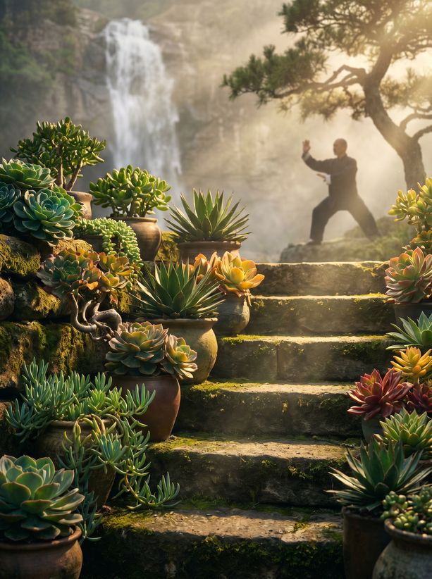 抖荫短视频植物视频-多肉植物创意组合